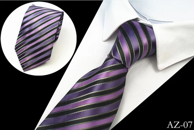 JEMYGINS New Design 100% Silk Men Tie 8cm Striped Classic Business Neck Tie For Men Suit For Wedding Party Necktie Factory Sale - Image 6